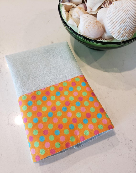 Linen Finger Tip Towel with Cotton Accent