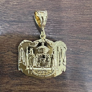 Coat of Arms Hawaii Sterling silver gold plated S men’s Pendant
