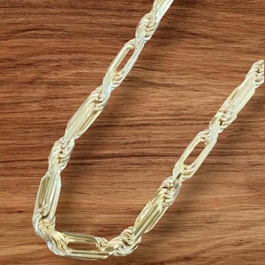 Gold Plated Sterling Silver 925 Milano Rope Chain, 9mm, 26”