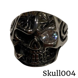 Skeleton Ring with CZ