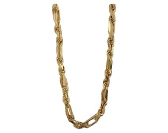 Gold Plated Sterling Silver 925 Milano Rope Chain