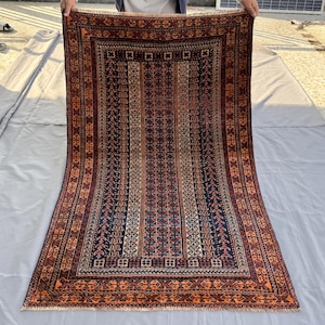 Antique Afghan Rug - Etsy