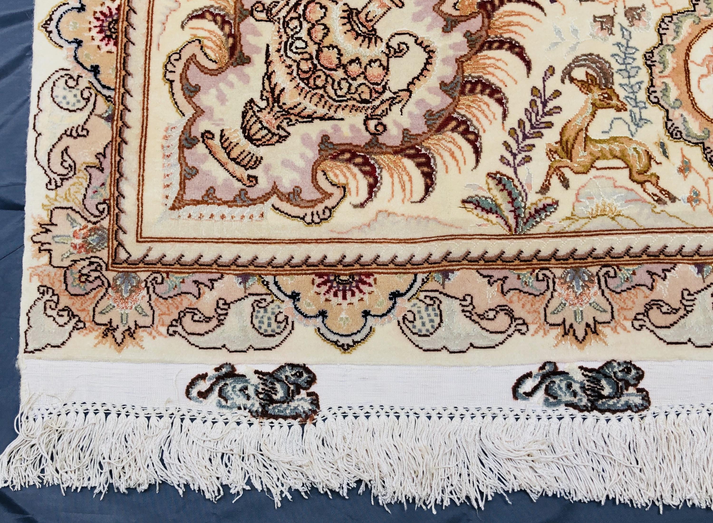 8 x 11フィートのヴィンテージコーカサスラグ/上質なウールとシルクの