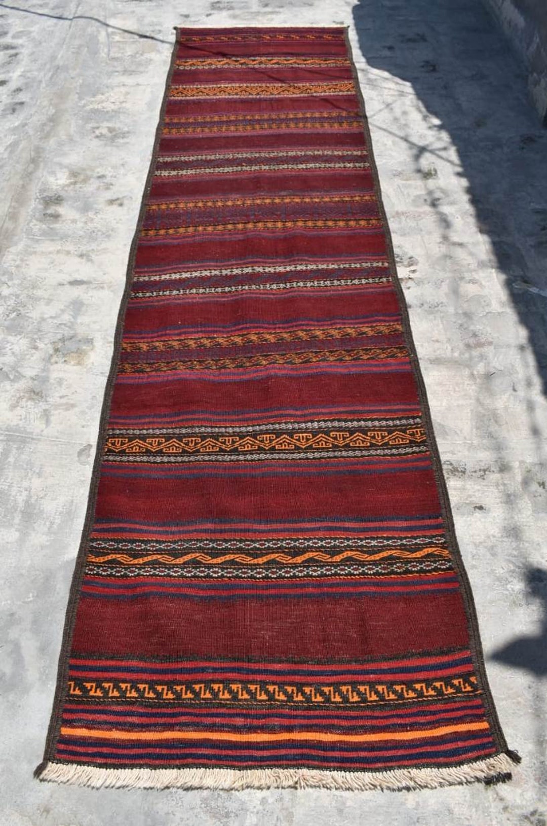 2'6 X 10'4 Feet Handmade Beautiful Vintage Afghan - Etsy