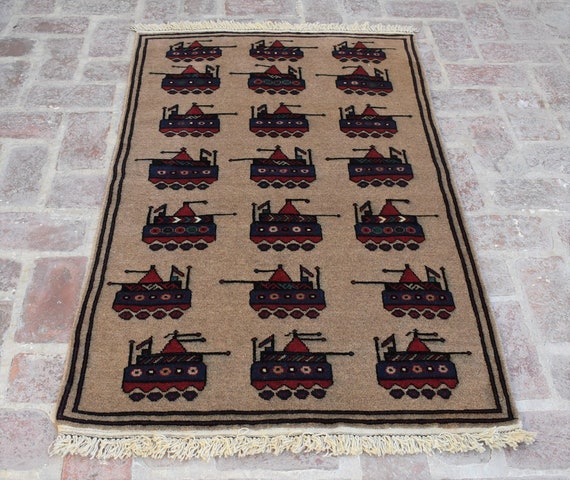 アフガン　ウォーラグ　トライバルラグ　バルーチ トライバルラグ / バルーチ E