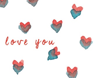 Printable Valentine s Day Card, Digital file