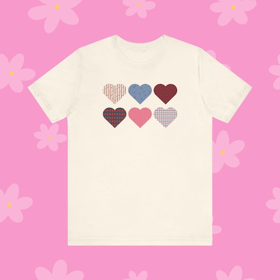 18-Inch Doll Shirt: Retro Hearts Valentine's Day Tee