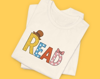 90s Bear Family READ T-Shirt: Book Lover Teacher Tee