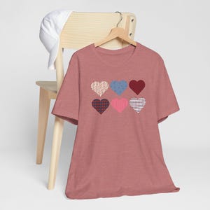 18-Inch Doll Shirt: Retro Hearts Valentine's Day Tee image 4