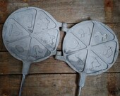 Vintage waffle iron,Soviet Vintage form for cookies,For baking cookies,Shell for filling cookies,Cast iron cookies form, Made in USSR,1980