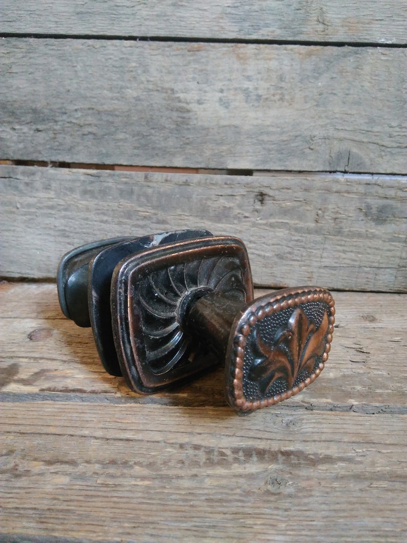 Metal Door knob Door Handle Vintage door knob Vintage door handle Soviet Vintage flower door handles,Soviet Door knobs USSR 1980s