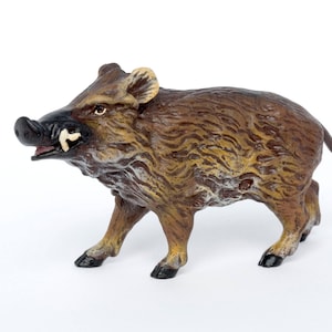 Wild boar standing • WB 3400 • Fritz Bermann® • Vienna Bronzes Since 1850 • Certified