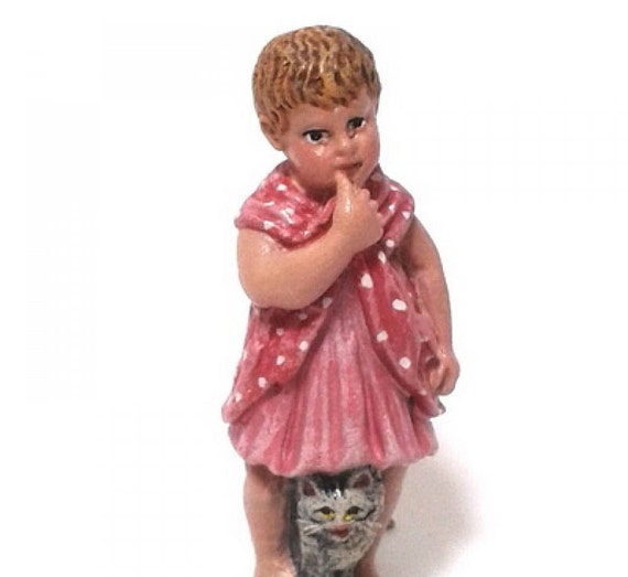 お値下げ‼️美品❗️ 3㎝子猫ウィーンブロンズ、フリッツベルマン社　限定版 3㎝子猫のウィーンブロンズ、フリッツベルマン社 限定版 猫を抱く少女 •