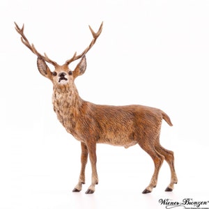 Roebuck standing • WB 1612 • Fritz Bermann® • Vienna Bronzes Since 1850 • Certified