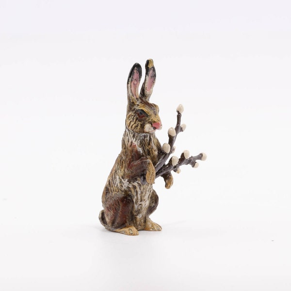 Lapin aux chatons • W 9426 • Fritz Bermann® • Bronzes de Vienne depuis 1850 • Certifié