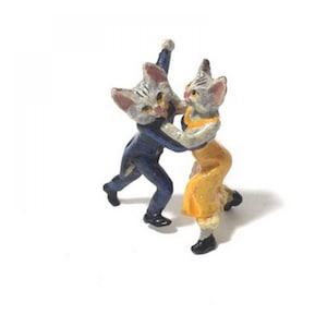 Cat dancing couple / small • WB 1285 • Fritz Bermann® • Vienna Bronzes Since 1850 • Certified