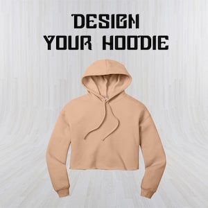 Custom Ladies Cropped Fleece Hoodie / cropped top / woman's hoodies / customized hoodie /personalized hoodie / embroidered hoodie / crop top