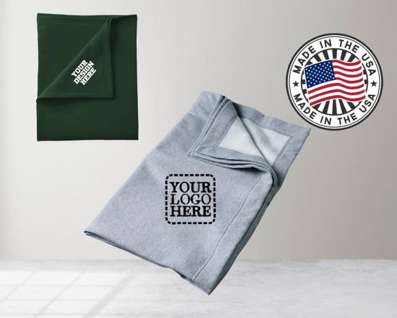 Embroidered fleece blankets wholesale hotsell
