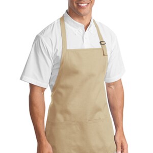 Custom Wholesale Medium-Length Apron with Pouch Pockets / personalized Aprons / Custom Apron Embroidered / Embroidered Apron / Aprons /