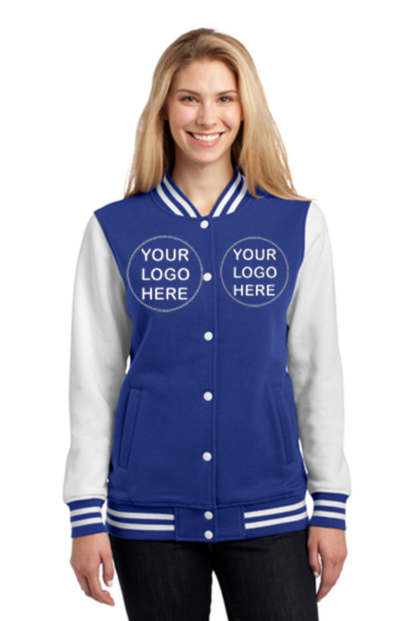 Custom Ladies Fleece Letterman Jacket / Personalized Letterman Etsy