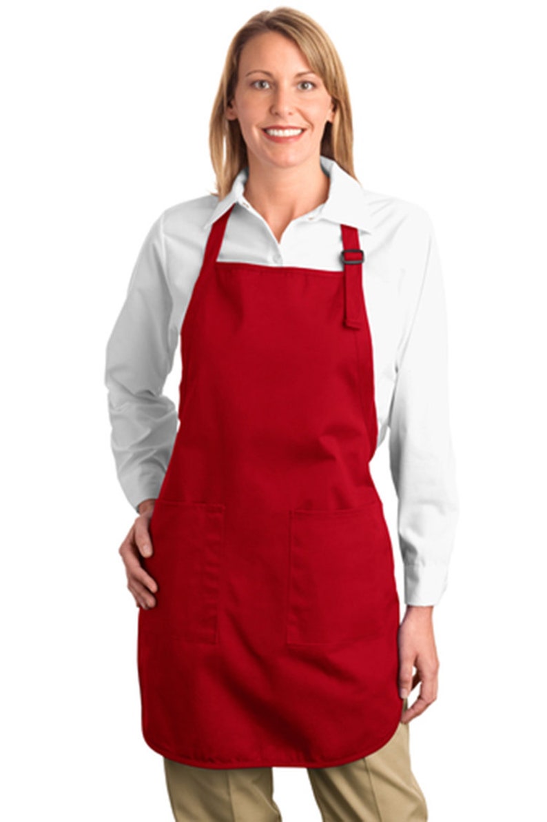 Custom FullLength Apron with Pockets Embroidered or Printed / Etsy