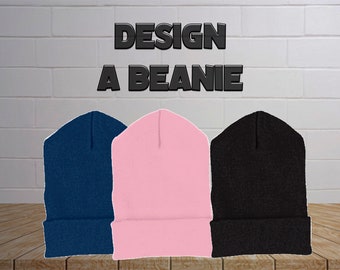 Custom Wholesale Embroidered Cuffed Beanie / Customized  Beanie Hats / personalized beanies / customized beanies / add your logo or text /