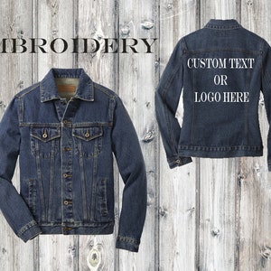Custom Wholesale Unisex Denim Jacket / Denim Jacket / Personalized Jacket / Monogram jacket / Embroidered Jean Jacket / Custom Unisex Jacket