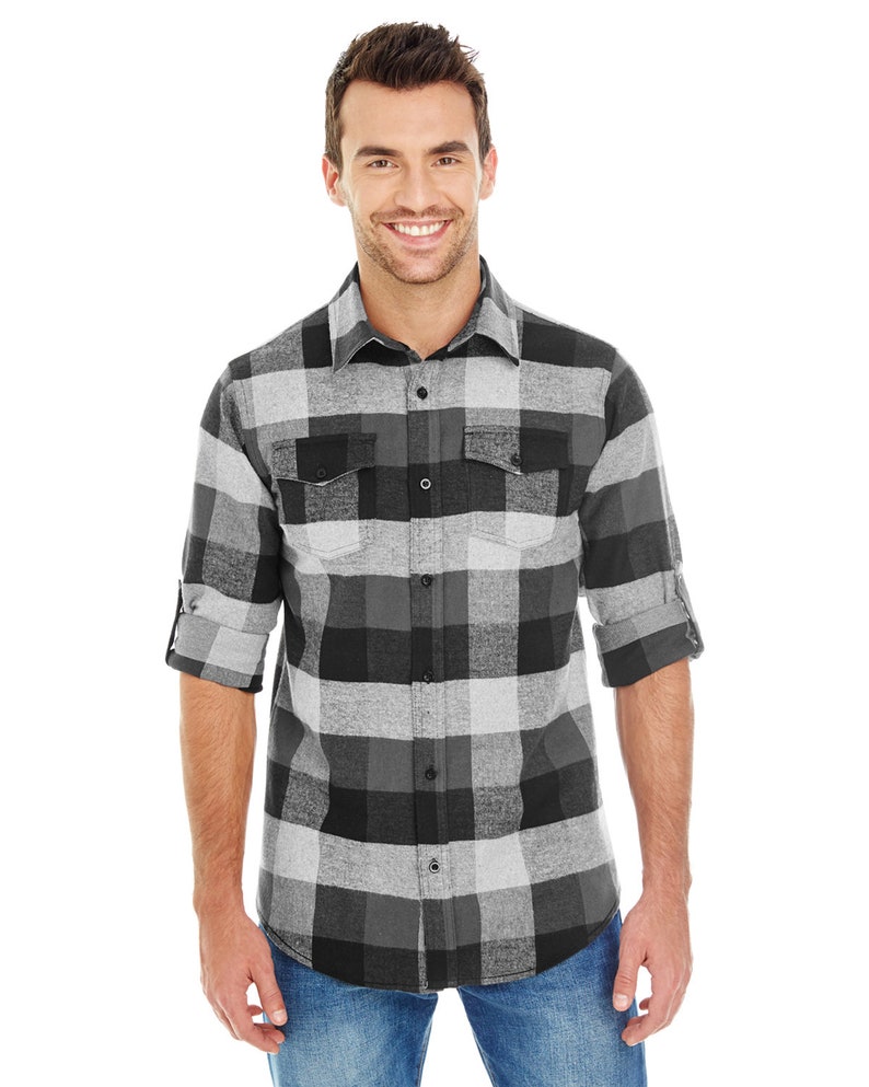 Custom Embroidered Men's Flannel Shirt / Custom Flannel | Etsy