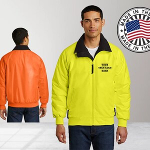 Custom Wholesale Enhanced Visibility Challenger Jacket / embroidered jacket / Custom WORK Jacket / personalized jacket / Custom Jacket /