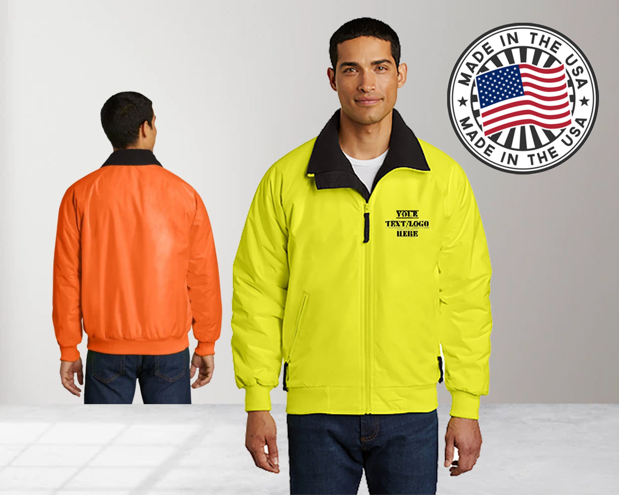 Custom Wholesale Enhanced Visibility Challenger Jacket / embroidered jacket / Custom WORK Jacket / personalized jacket / Custom Jacket /