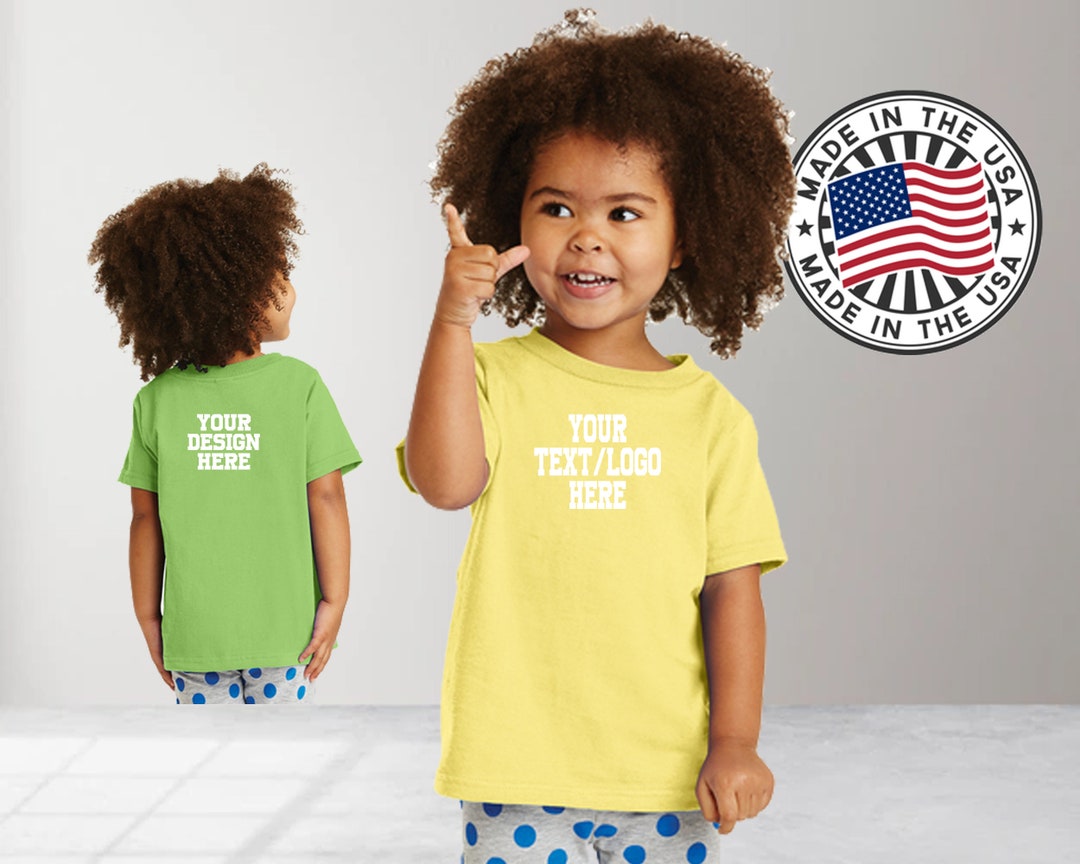 Custom Wholesale Toddler Shirt, Custom Kids Shirt, Custom Toddler