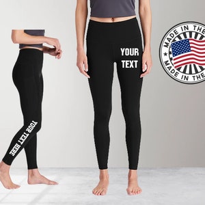 Custom Leggings  / Custom Gym Tights / Personalized Leggings / Customized Leggings / Custom Sweats / Monogram Tights / Yoga Legging / Gym