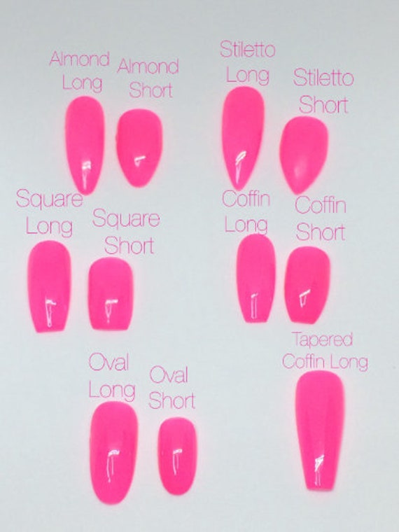 Nail Length And Shape Chart