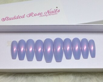 Date Night | Fake Nails | Press On Nails | Any Shape and Size | False Nails | Glue On Nails | Reusable | StuddedRoseNails