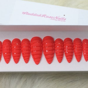 Mai Tai | Coffin Nails | Fake Nails | Press On Nails | False Nails | Glue On Nails | StuddedRoseNails
