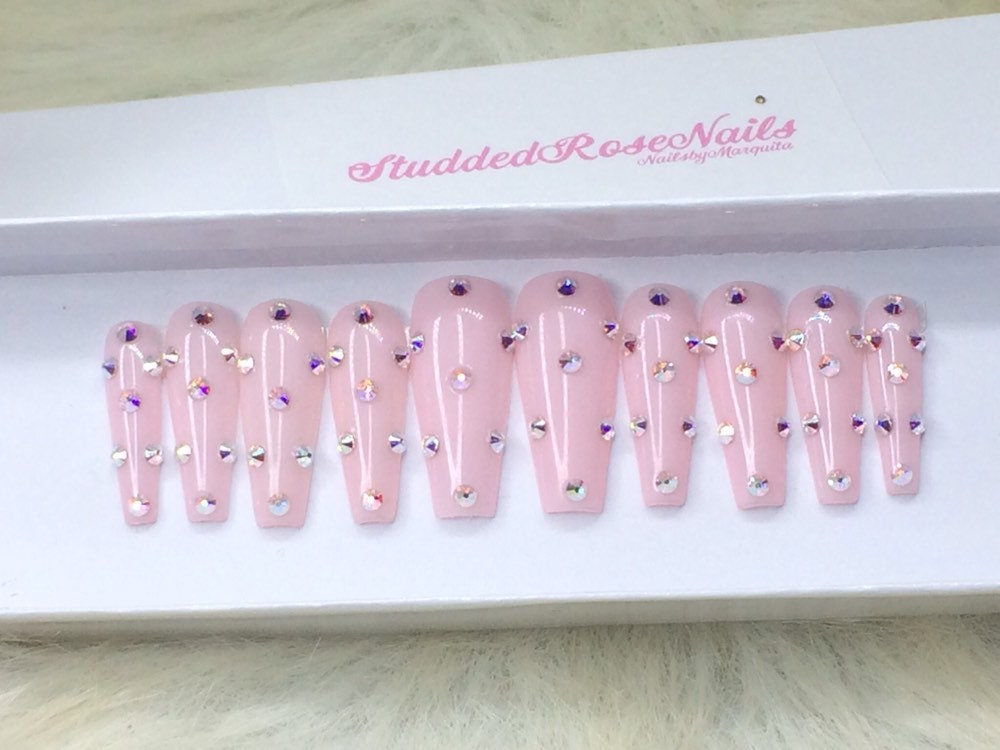 Trophy Wife Coffin Nails Fake Nails Press on Nails - Etsy