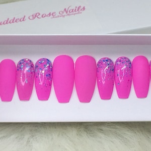 Carnival | READY TO SHIP |Fake Nails | Press On Nails | Any Shape and Size | False Nails | Glue On Nails| StuddedRoseNails