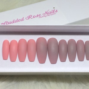 Sherbet | READY TO SHIP | False Nails | Press On Nails | Fake Nails | Glue On Nails | StuddedRoseNails