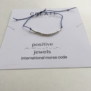 CUSTOM Morse Code Bracelet, Friendship bracelet, personalized jewelry-Sterling Silver, pulsera morse