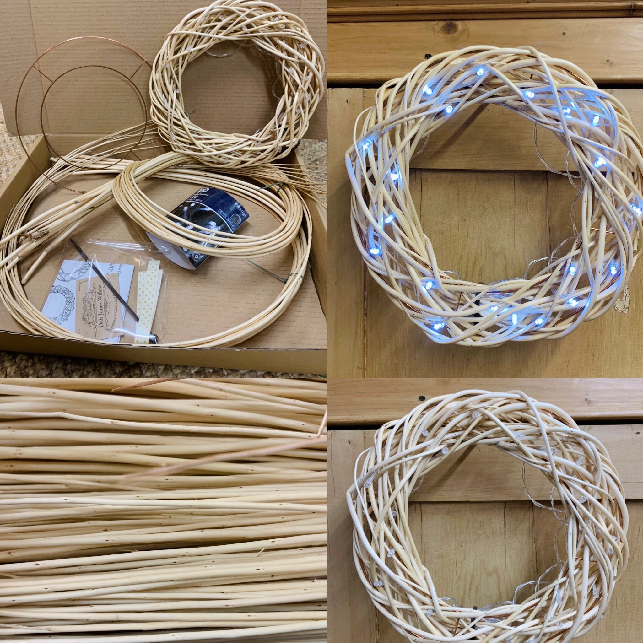 Willow Craft Kit Make at Home Kit White Willow Wreath / Etsy UK