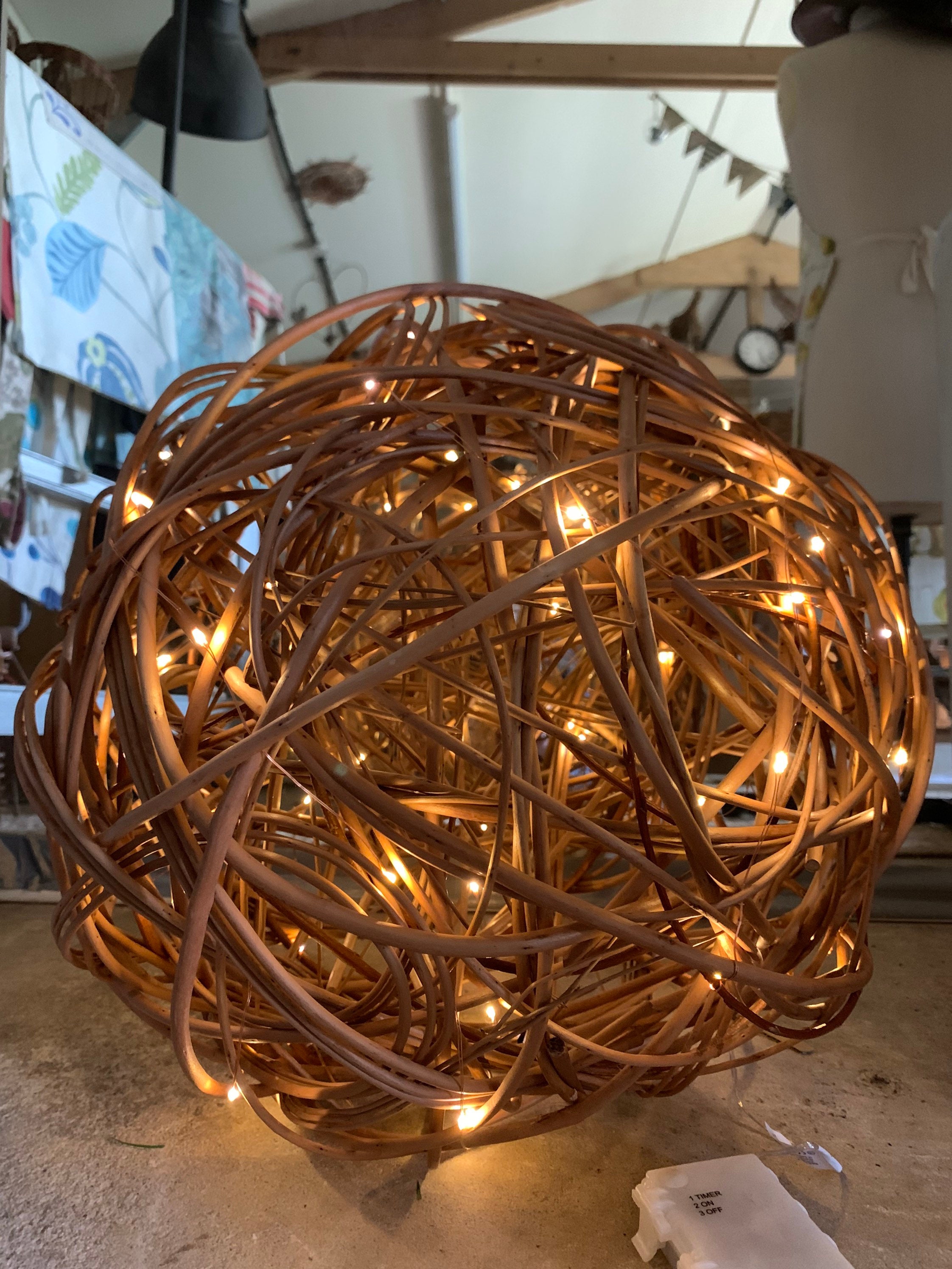 Giant Willow Sphere Willow Globe Willow Ball 100 LED Etsy