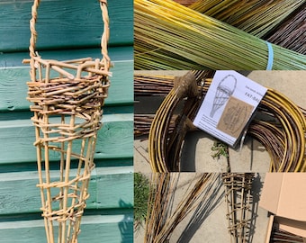 Dried Willow Craft Kit | Make at Home Kit | Willow Fatball Feeder | Bird Feeder | Fathers Day | Christmas | Weaving Kit | Cornucopia