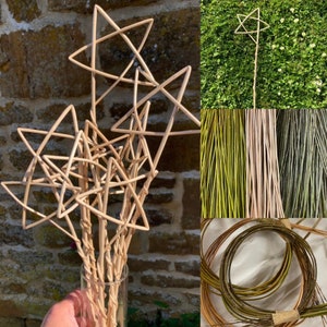 Willow Craft Kit Star Wands x 20 | Make at Home Kit | Willow Weaving Kit | Wedding Decoration | Childrens Party | Ecofriendly | Natural