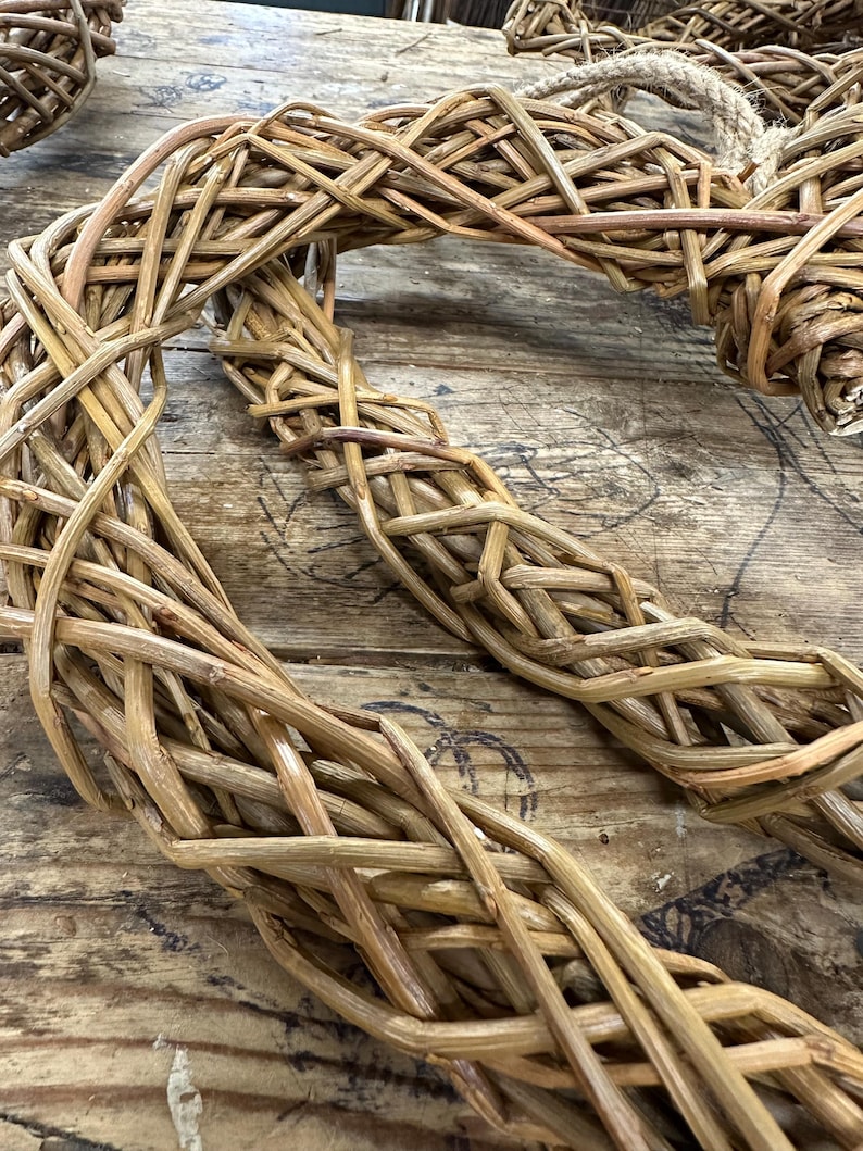 Rustic Willow Heart | Handmade Heart | Door Hanger | Wreath | Wedding ...