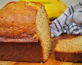 All-Natural Banana Bread |  Homemade | Specialty Dessert | Pound Cake