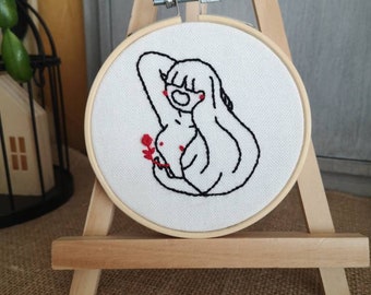 Mini broderie "si femme !"