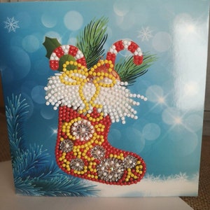 Carte de correspondance "chaussettes de Noël"