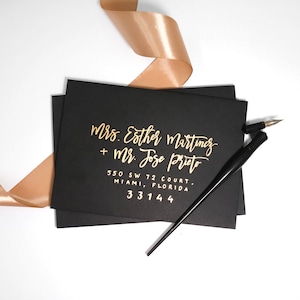 Umschlag Kalligraphie - Elegante handgeschriebene Adressen - Hochzeit, Dusche, Event oder Party Einladungen