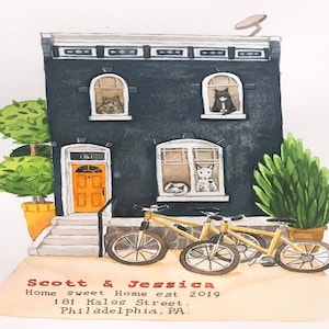 Custom Clay House Miniature, Framed Clay House Replica, House Warming Gift, Home Moving Gift, First Home Gift, Realtor Closing Gift image 6