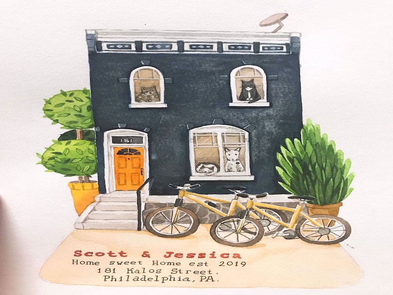 Custom Clay House Miniature, Framed Clay House Replica, House Warming Gift, Home Moving Gift, First Home Gift, Realtor Closing Gift image 6